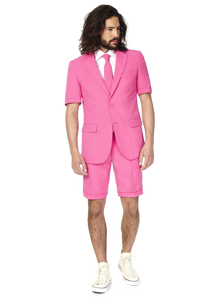 OppoSuits Herren Men Suit Business-Anzug Hosen-Set, 46 Mr.pink