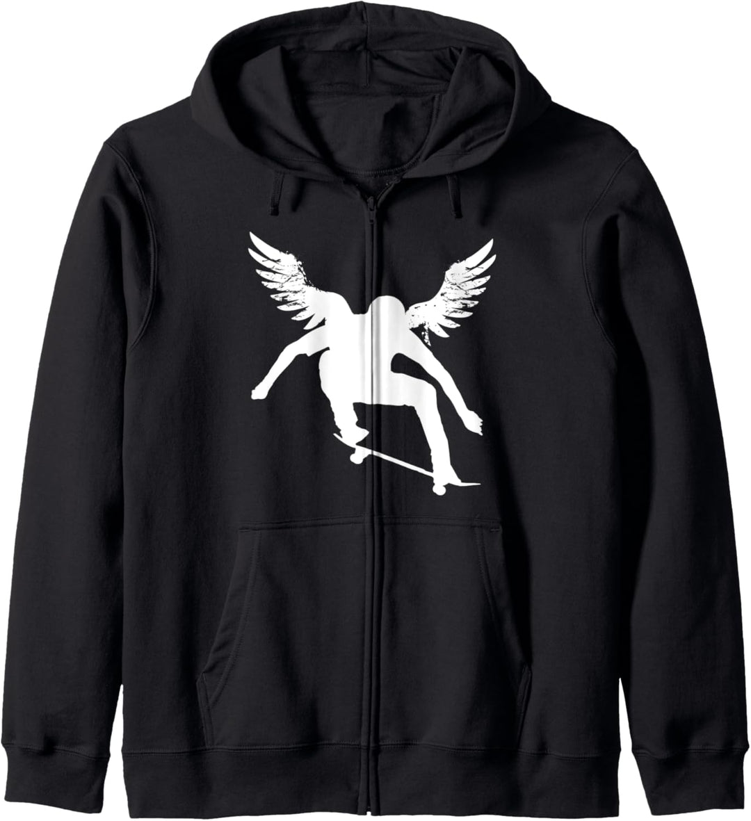 Skateboarding Angel Skateboarder Retro Vintage Kapuzenjacke