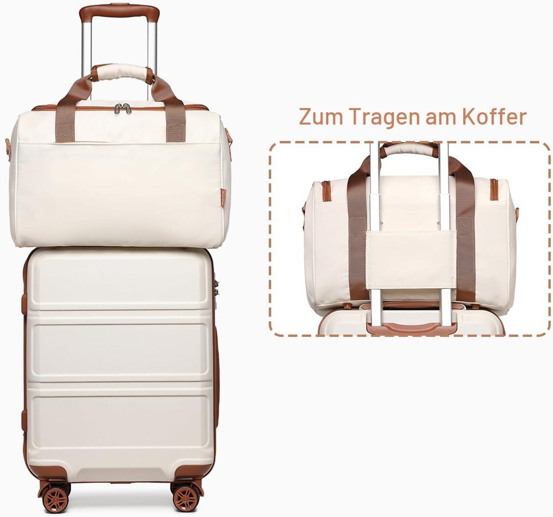 KONO Kofferset 4 Teilig Hartschalekoffer mit TSA Schloss Gepäcksets Handkoffer Mittelgross Gross Tro