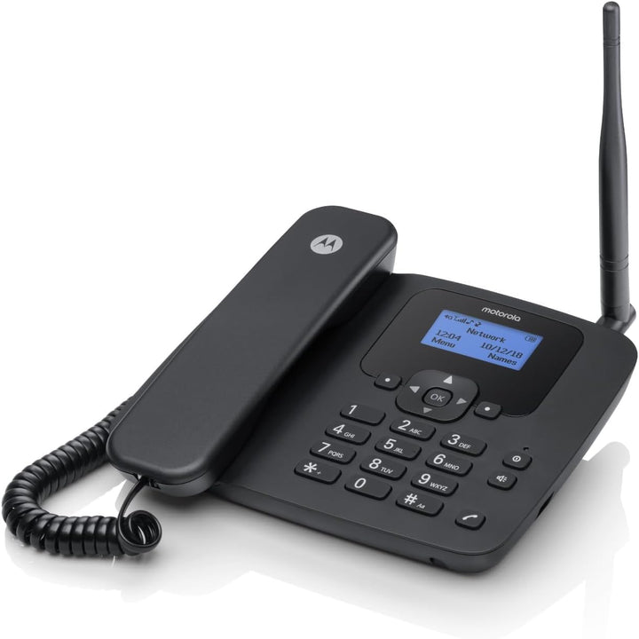 Motorola Voice – FW410L 4G-Festnetztelefon, WLAN-Hotspot, SIM-Karte, Akku-Backup, Freisprecheinricht