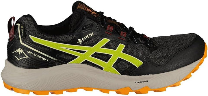 ASICS Herren Gel-Sonoma 7Sneaker 42.5 EU Schwarz Grau Neongrün, 42.5 EU Schwarz Grau Neongrün