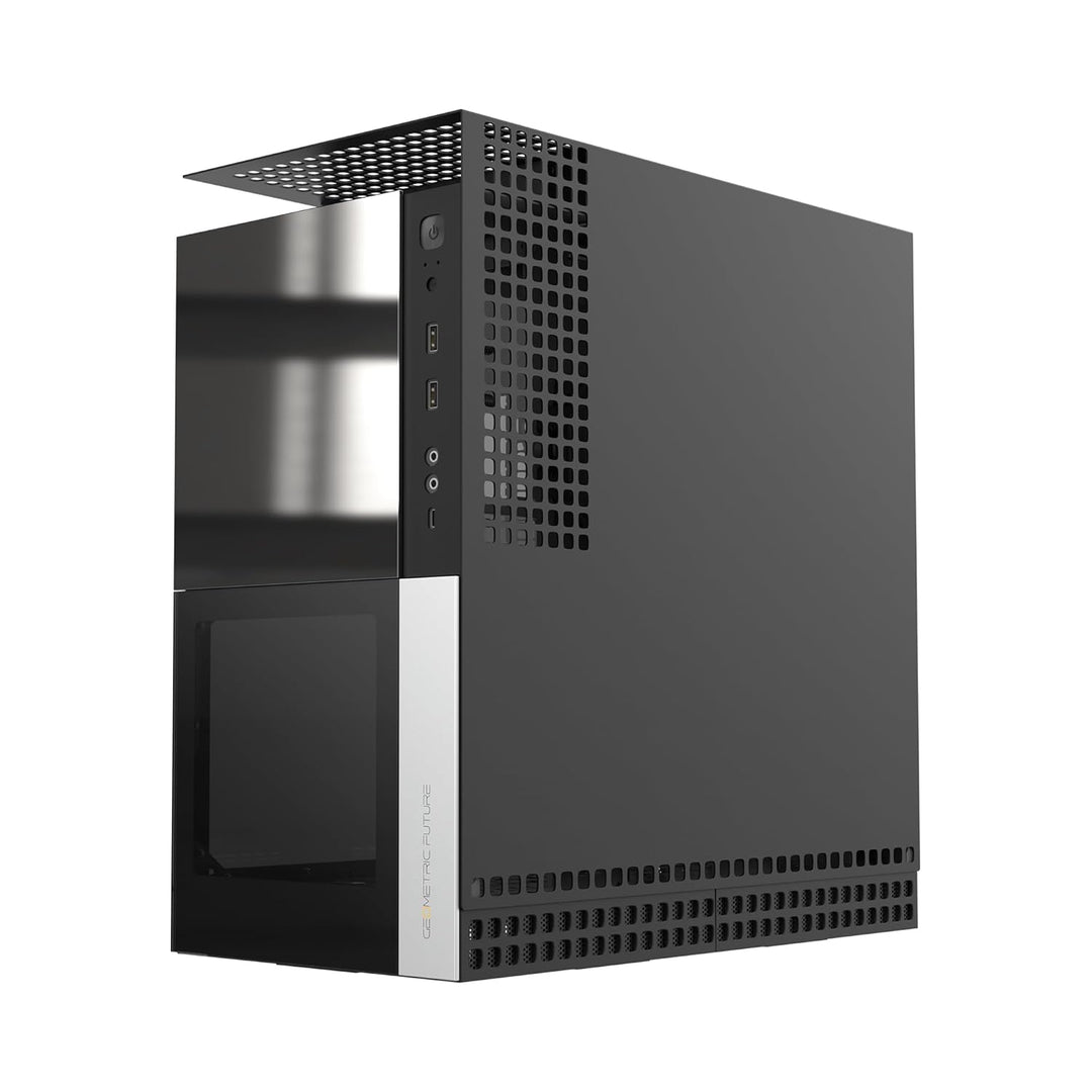 Geometric Future M4 Caliburn Mid/Mini Tower, E-ATX/ATX Gaming-Gehäuse, vertikales Lufttunnel-Design,