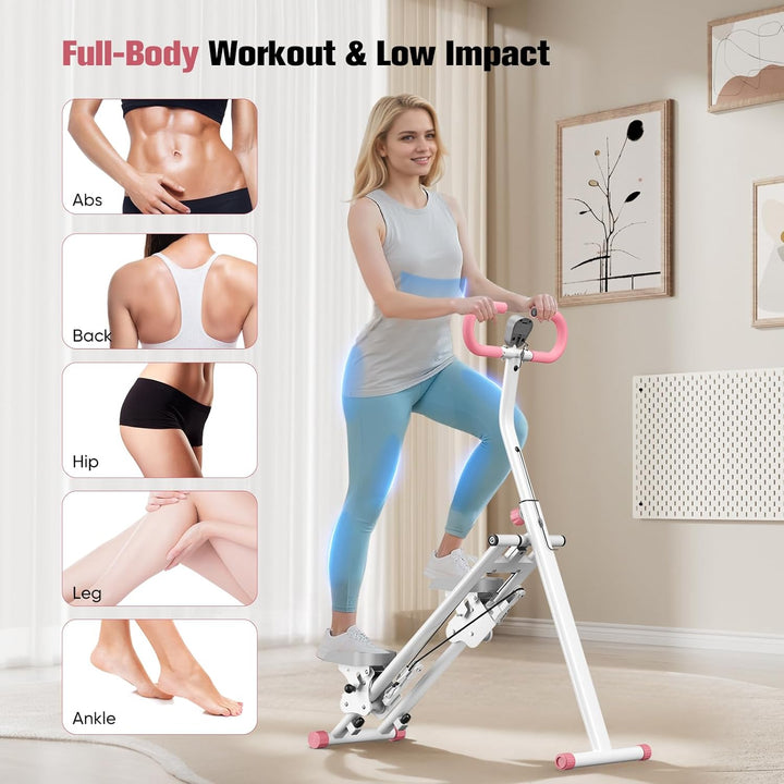 2025 Neuer Home-Fitness-Stepper, tragbarer Cross-Training-Stepper mit LCD-Bildschirm, einstellbare H