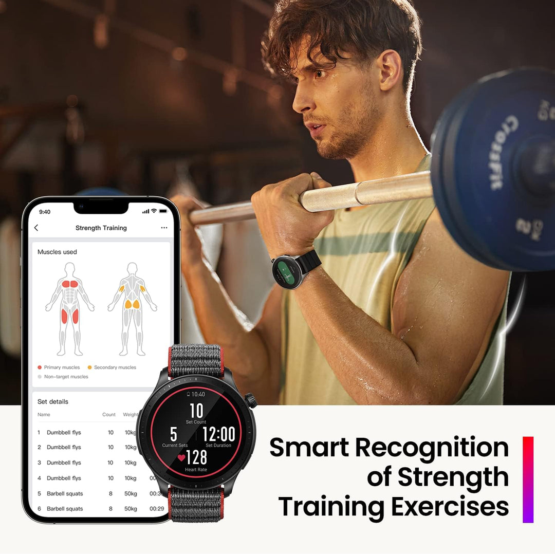 Amazfit GTR 4 Smartwatch mit 1.43” AMOLED Display, 150 Sportmodi, Telefonieren über Bluetooth und Mu
