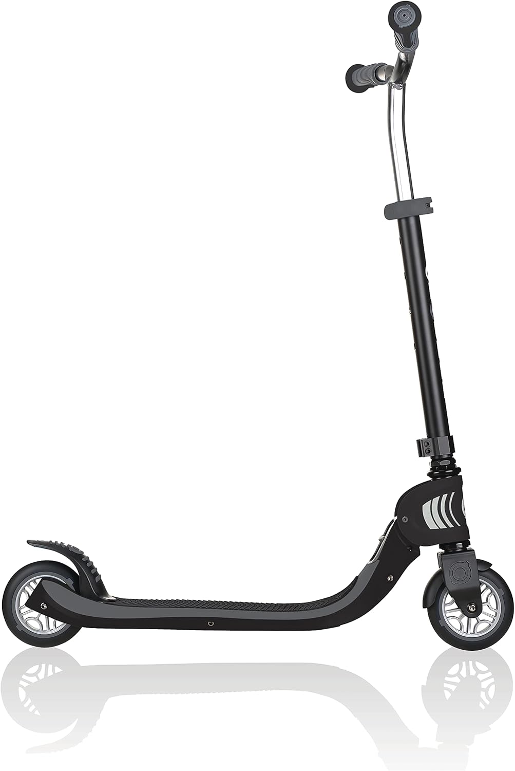 GLOBBER Flow Foldable 125 – Tretroller, 125 mm, ABEC 5, höhenverstellbar, Klappmechanismus schwarz-g