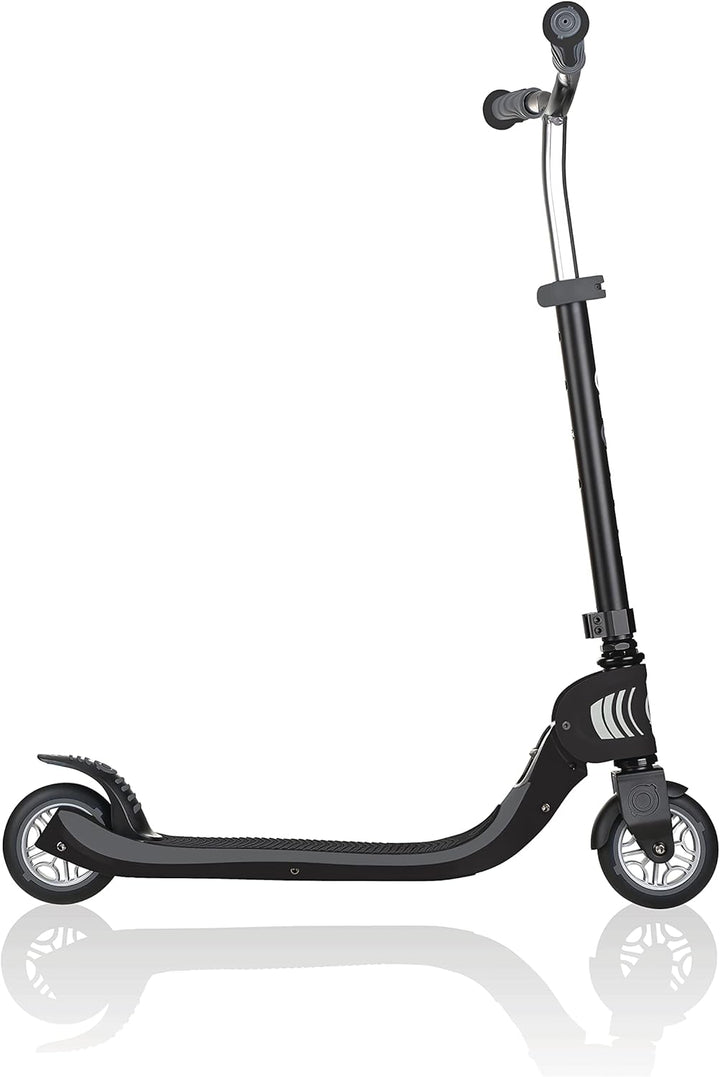 GLOBBER Flow Foldable 125 – Tretroller, 125 mm, ABEC 5, höhenverstellbar, Klappmechanismus schwarz-g