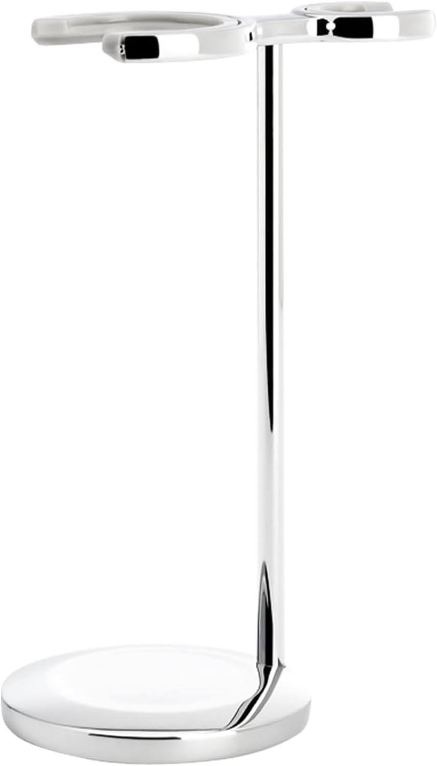 MÜHLE Vivo Rasierset - Rasierhobel, Rasierpinsel mit reinem Dachshaar und Halterung - Griffe aus edl