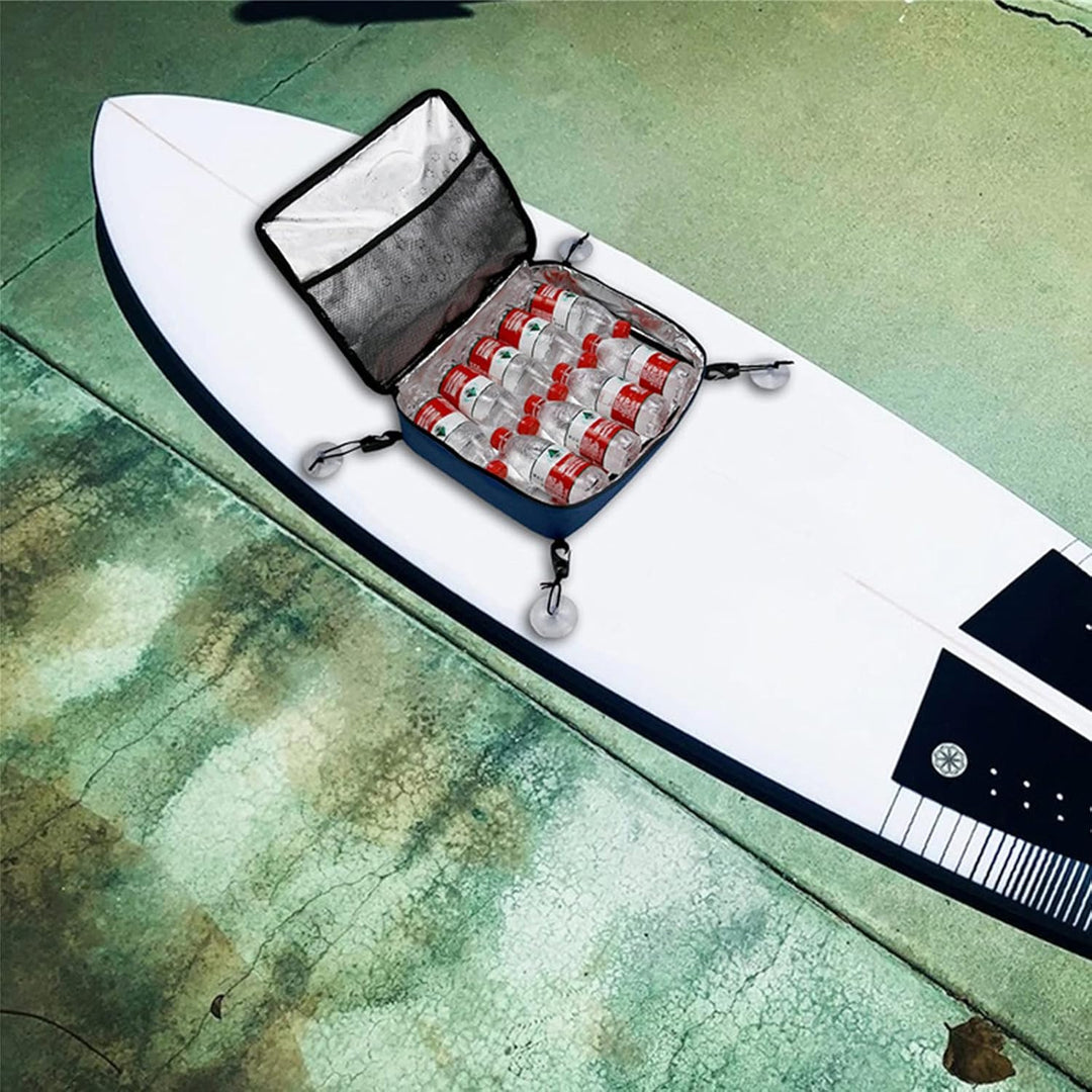 Sup Cooler-Deck Tasche (blau) Kapazität 11 L, wasserdichte Handytasche, Netztasche oben, tragbare Sa