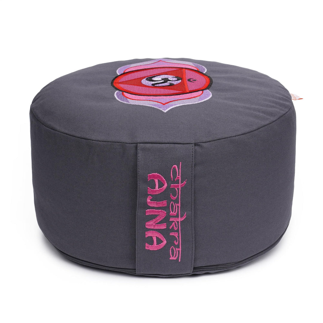 Yogabox Meditationskissen Glückssitz® Chakra, grau, Grau