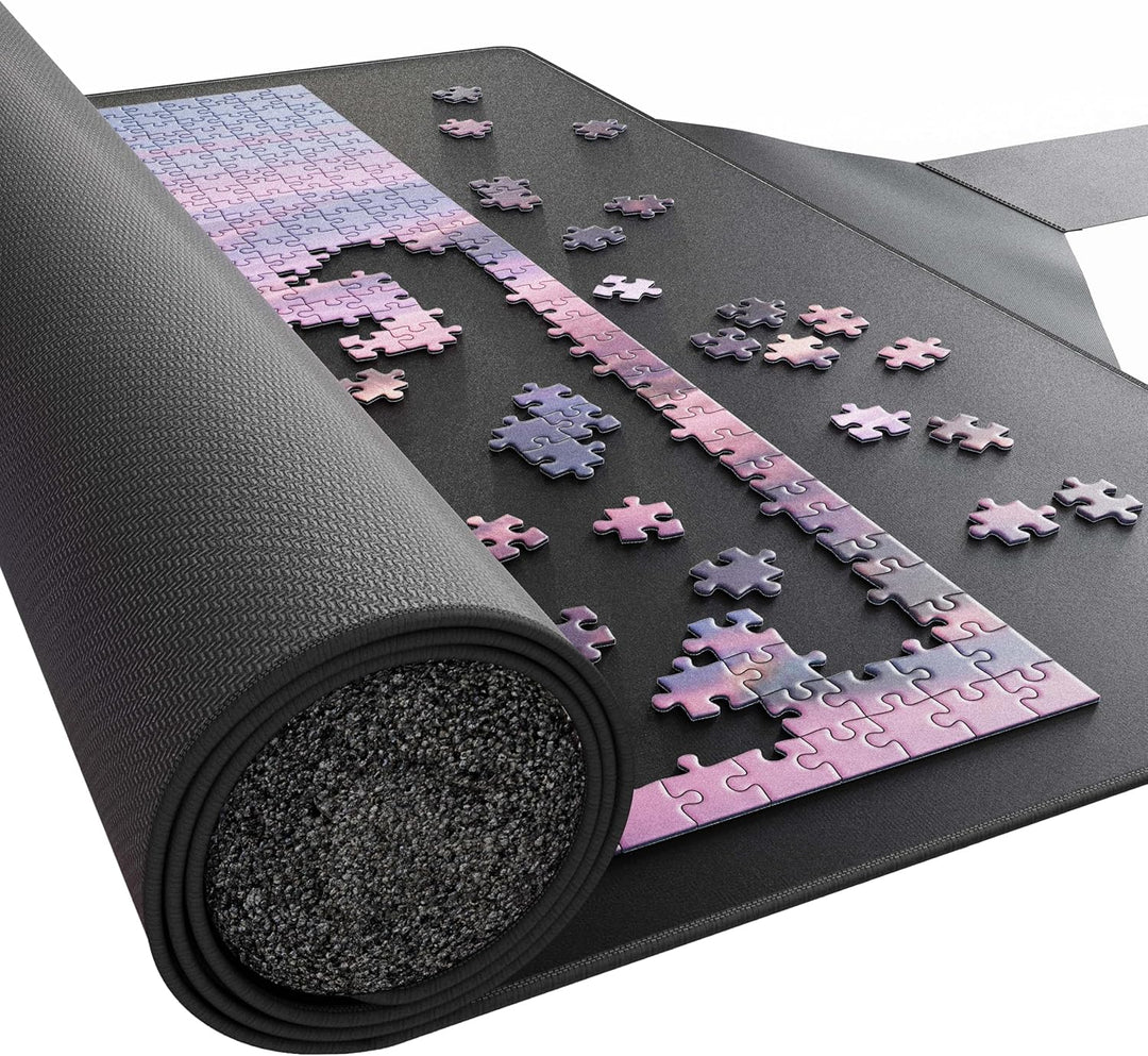 Puzzlup Puzzlematte bis 1000 Teile - 59 x 100 cm - Premium Puzzle Rolle für 500 und 1000 Teile - In