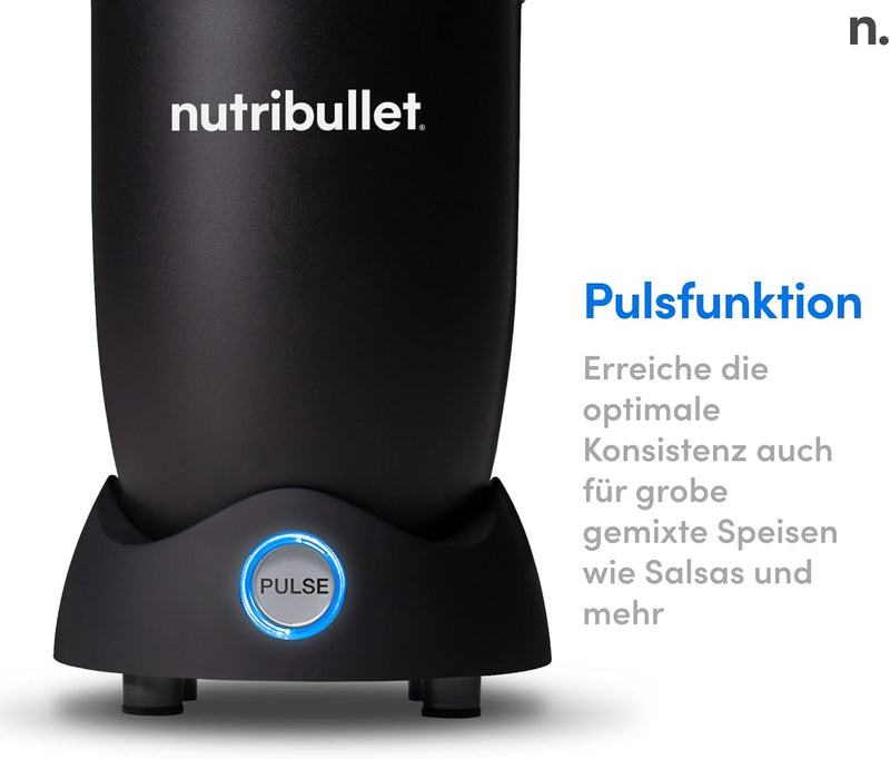nutribullet Pro Pulse, Elektrischer, Smoothie Maker, Multifunktionaler Mixer und Blender, 1200 Watt