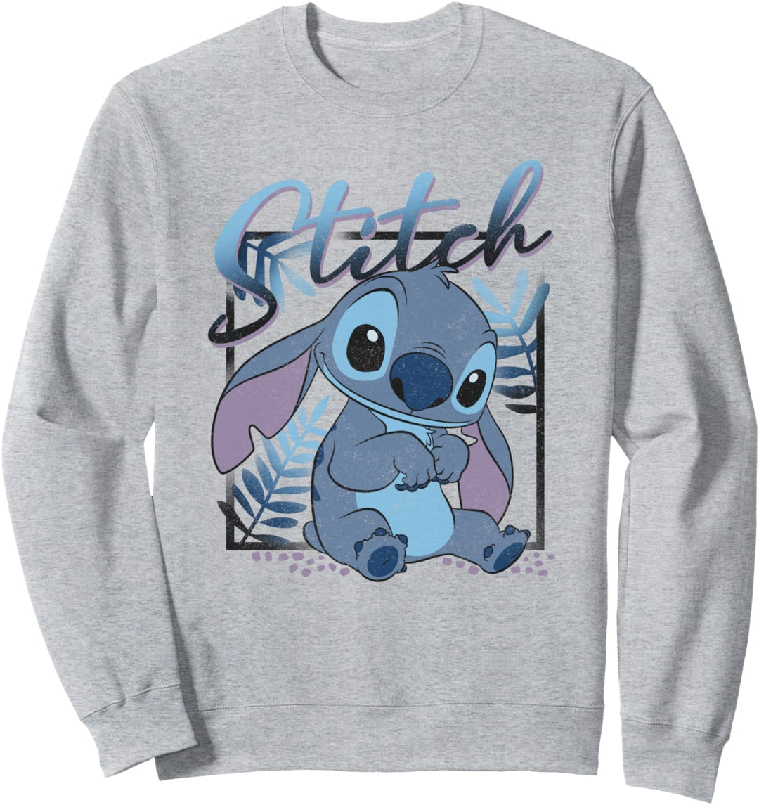 Disney Lilo & Stitch Tropic Blue Leaf Stitch Sweatshirt
