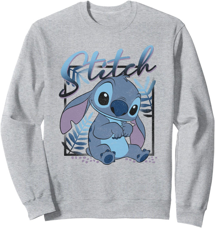 Disney Lilo & Stitch Tropic Blue Leaf Stitch Sweatshirt