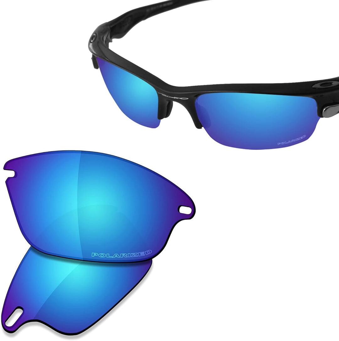 Saucer Premium Ersatzgläser für Oakley Fast Jacket OO9097 Sonnenbrillen High Defense - Glacier Blue