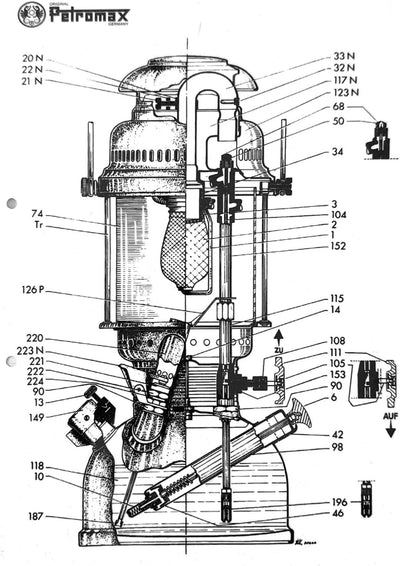 Petromax 500 Vorheizschale Chrom 35, 1429940