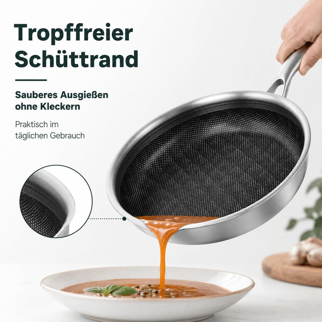 Bratpfanne 24 cm mit Keramischer Antihaftbeschichtung, 24 cm