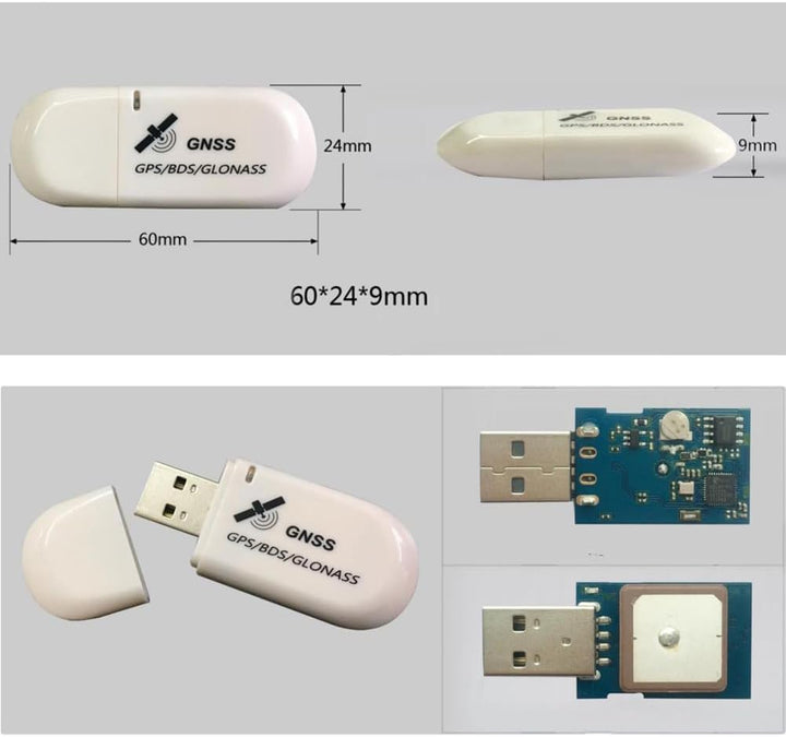 DIYmalls G72 G-Mouse USB GPS Empfänger Modul GNSS GPS Dongle NMEA 0183 w/PPS LED-Anzeige für Raspber