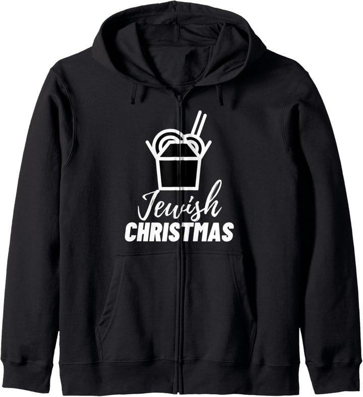 Jüdische Weihnachtsgeschenke Lustiges Essen nehmen Design Kapuzenjacke