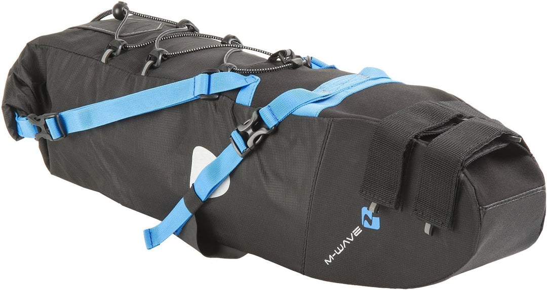 M-WAVE Unisex Fahrrad Satteltasche L Blau, L Blau