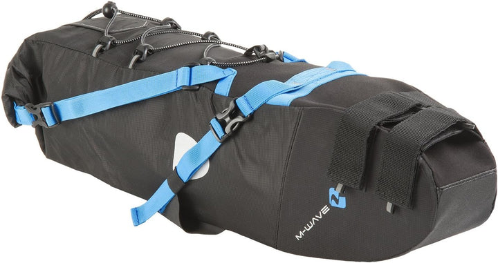 M-WAVE Unisex Fahrrad Satteltasche L Blau, L Blau