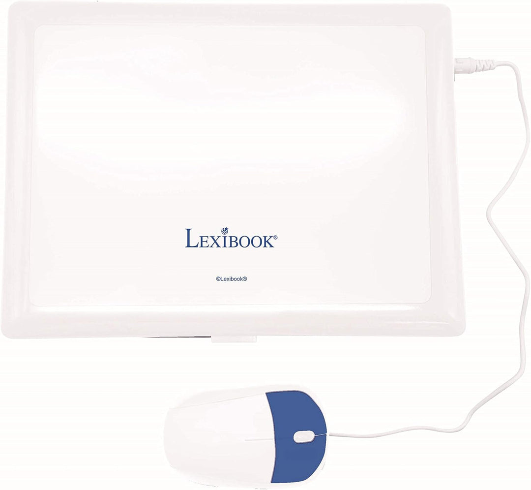 LEXIBOOK JC598i1_01 Lern- und Zweisprachiges Laptop Französisch/Englisch Spielzeug für Kinder mit 12