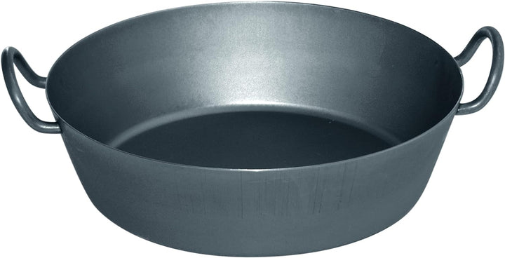 Riess, 0382-023, Eisen-Schnitzelpfanne, CLASSIC - EISENPFANNEN, Durchmesser 24 cm, Höhe 9,3 cm,