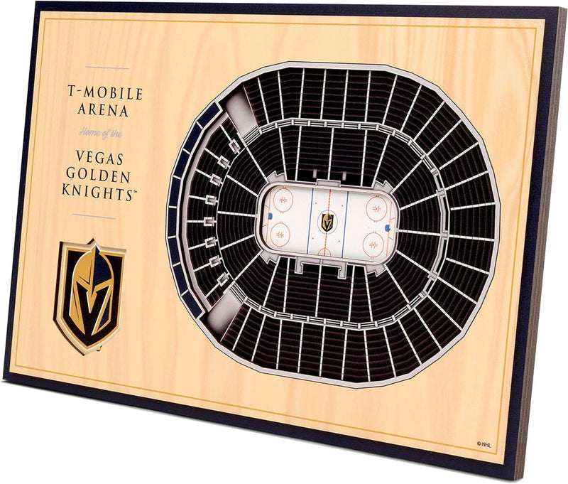 YouTheFan NHL Boston Bruins 30,5 x 20,3 cm 3D TD Garten Stadion View Display Vegas Golden Knights De