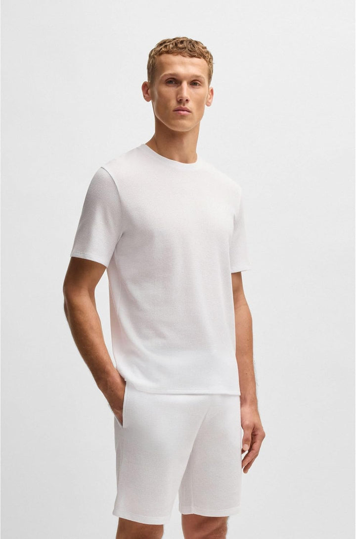 BOSS Herren Pyjama_T_Shirt S 100white, S 100white