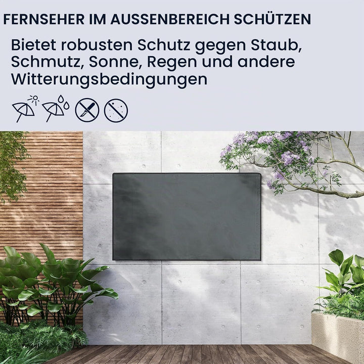 kwmobile 55" TV Outdoor TV Abdeckung - Fernseher Hülle Bildschirmschutz - Schutzhülle wetterfest - G