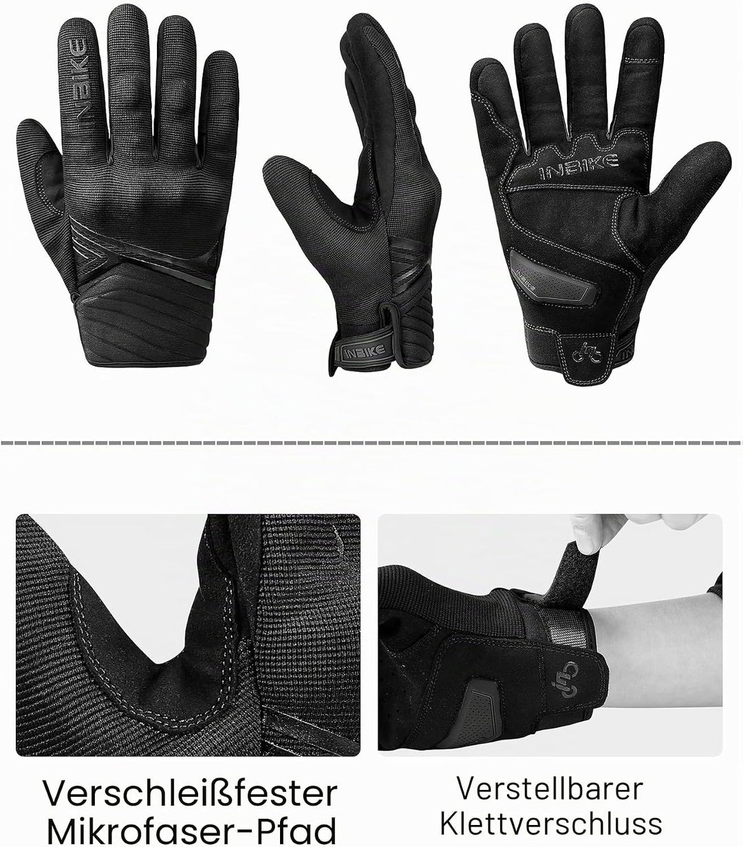 INBIKE Winter Motorradhandschuhe Wasserdicht Warm Winddicht mit Harter Schutz Motocross Motorrad Han