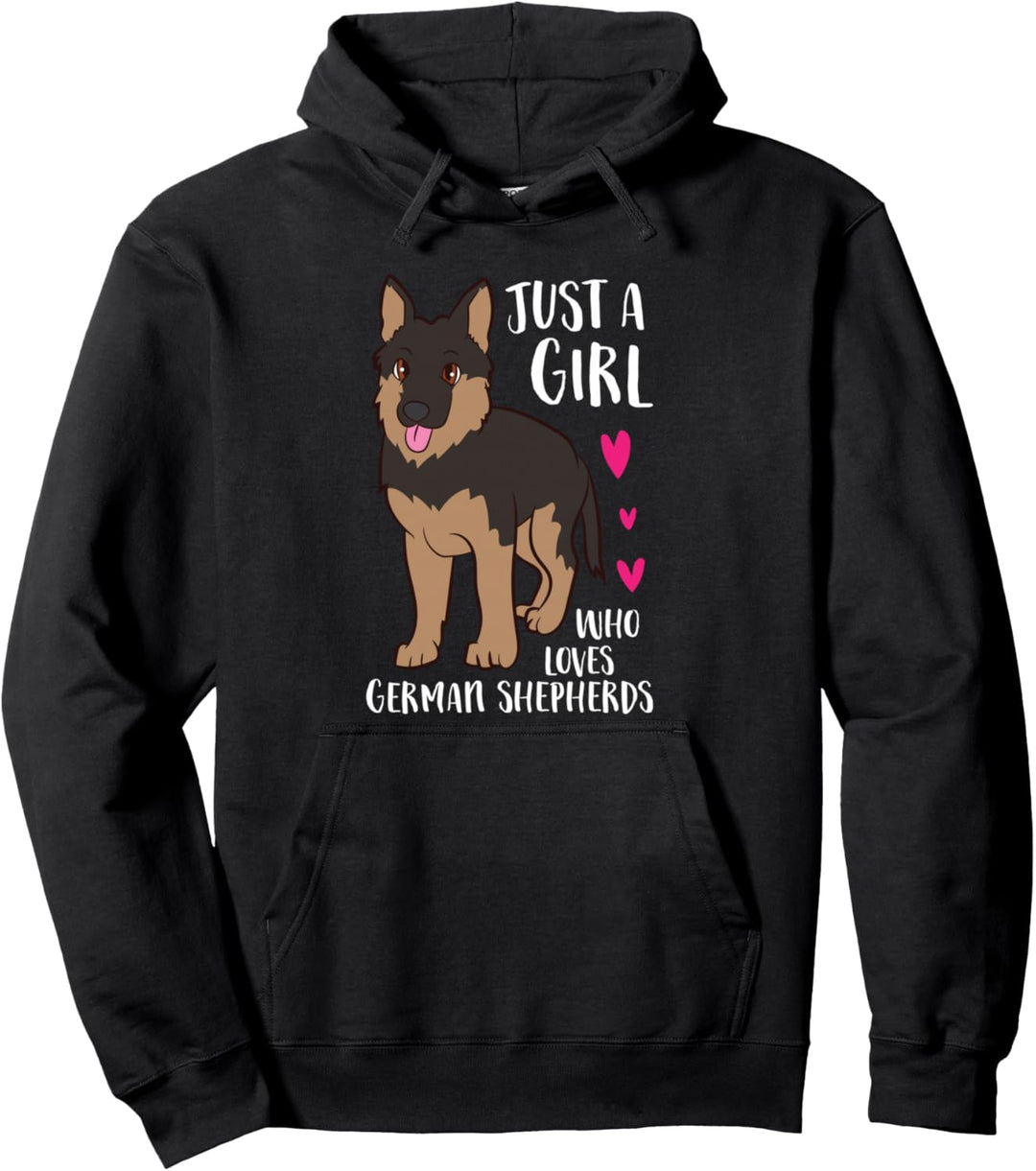 Nur Ein Mädchen Das Deutsche Schäferhunde Liebt Pullover Hoodie