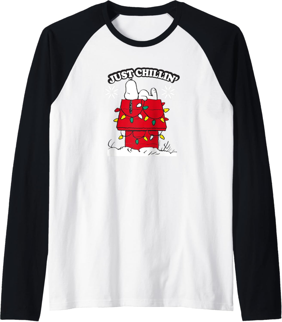 Peanuts - Snoopy Christmas Just Chillin Raglan