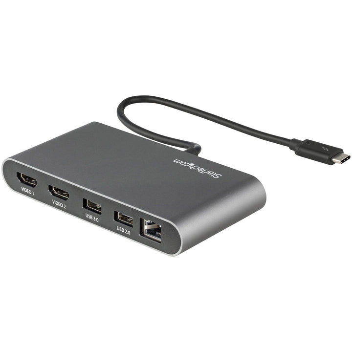 StarTech.com Thunderbolt 3 Mini Dock - Mobile TB3-Dockingstation mit dual Monitoren, HDMI 4K 60 Hz -