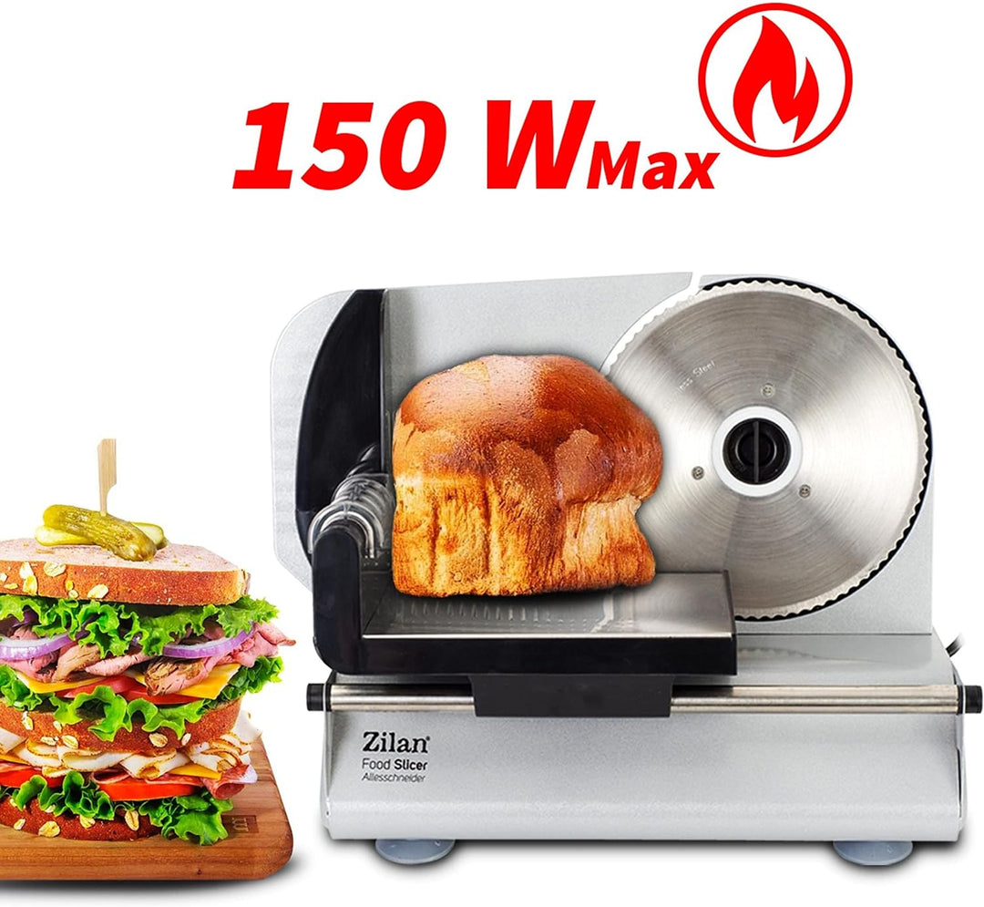 Brotschneidemaschine | Edelstahlklinge Ø190 mm | Schneidestärke 0-15 mm | Brotschneider | Bread Slic