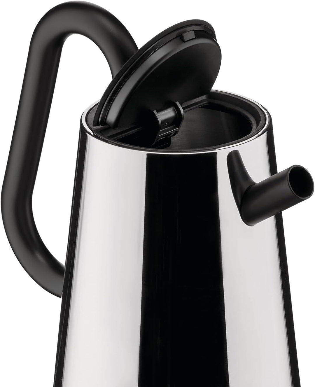 Alessi Toru NE01 B – Design-Wasserkocher, aus Edelstahl 18-10 und Thermoplastischem Harz, Europäisch