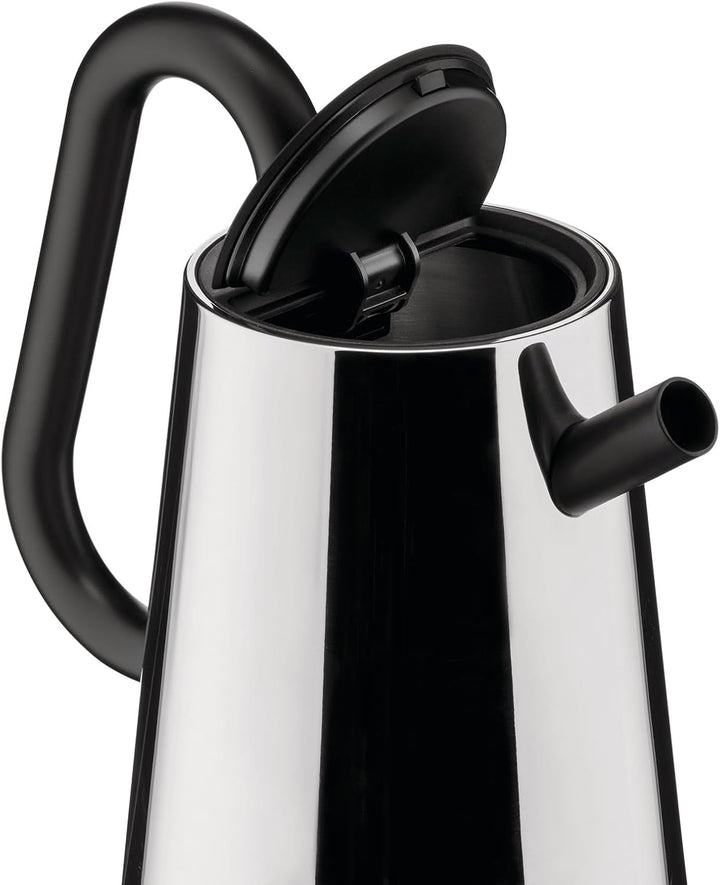 Alessi Toru NE01 B – Design-Wasserkocher, aus Edelstahl 18-10 und Thermoplastischem Harz, Europäisch
