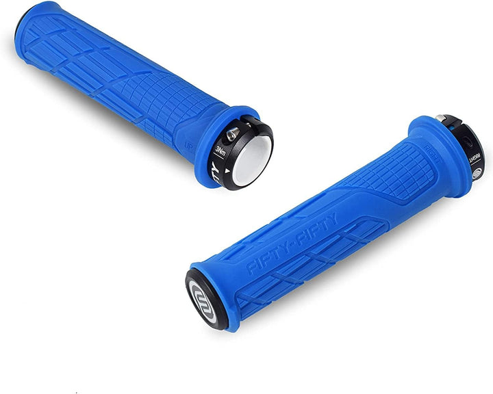 FIFTY-FIFTY MTB Griffe, Fahrradgriffe aus rutschfestem Gummi, Single Lock-on Fahrrad Griffe/Lenkergr