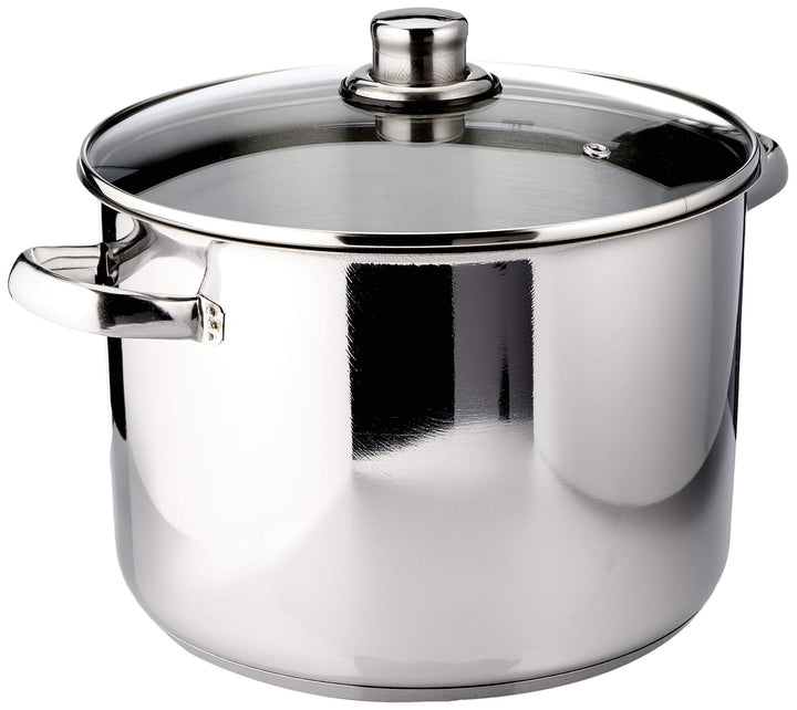 Karl Krüger A26 Topf, Edelstahl, silber, 24 cm, 10 Liter Allzwecktopf 10 Liter, Allzwecktopf 10 Lite