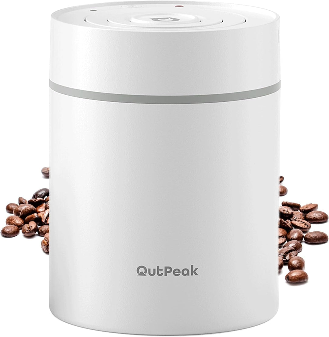 OUTPEAK 2026 Kilo Auto Vakuum Kaffeedose 1,8L für 601.0 g Kaffeebohnen Ein-Knopf-Bedienung Edelstahl