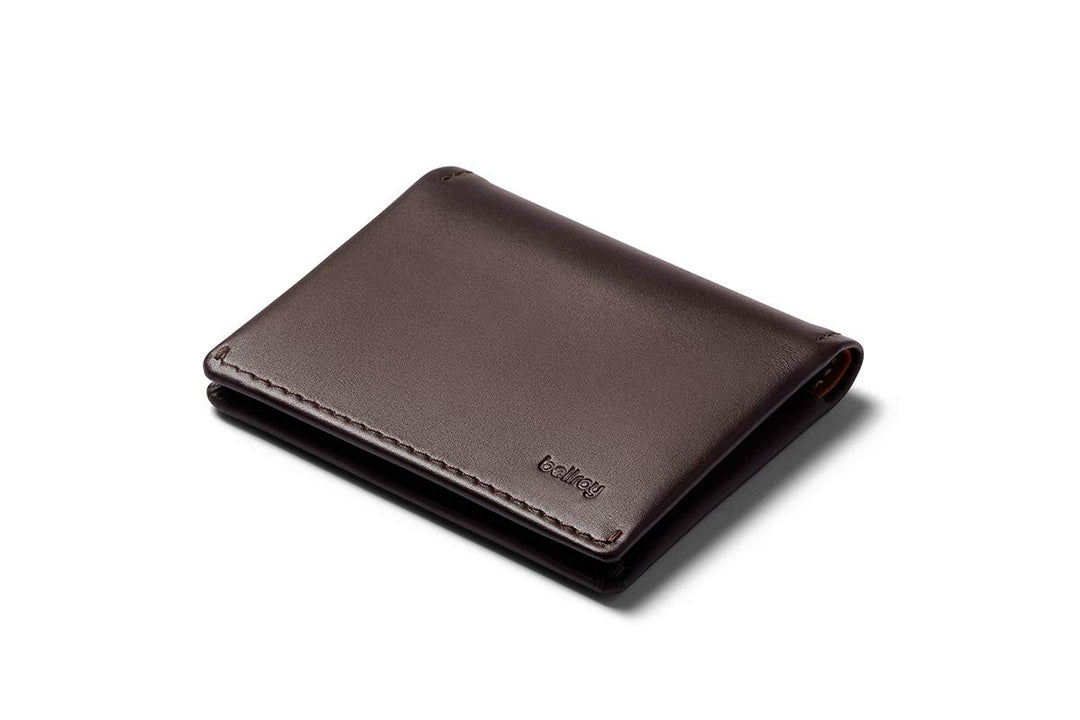 Bellroy Slim Sleeve – kleine, dünne Lederbörse (max. 12 Karten Plus Scheine) Java Caramel, Java Cara