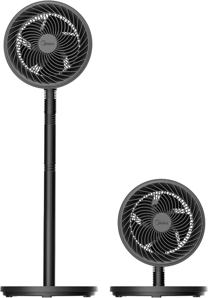 Midea Standventilator FG18-22LAPHSE(BL) 6 Turbo-Flügel, geräuscharmer DC-Motor, 15 Geschwindigkeiten