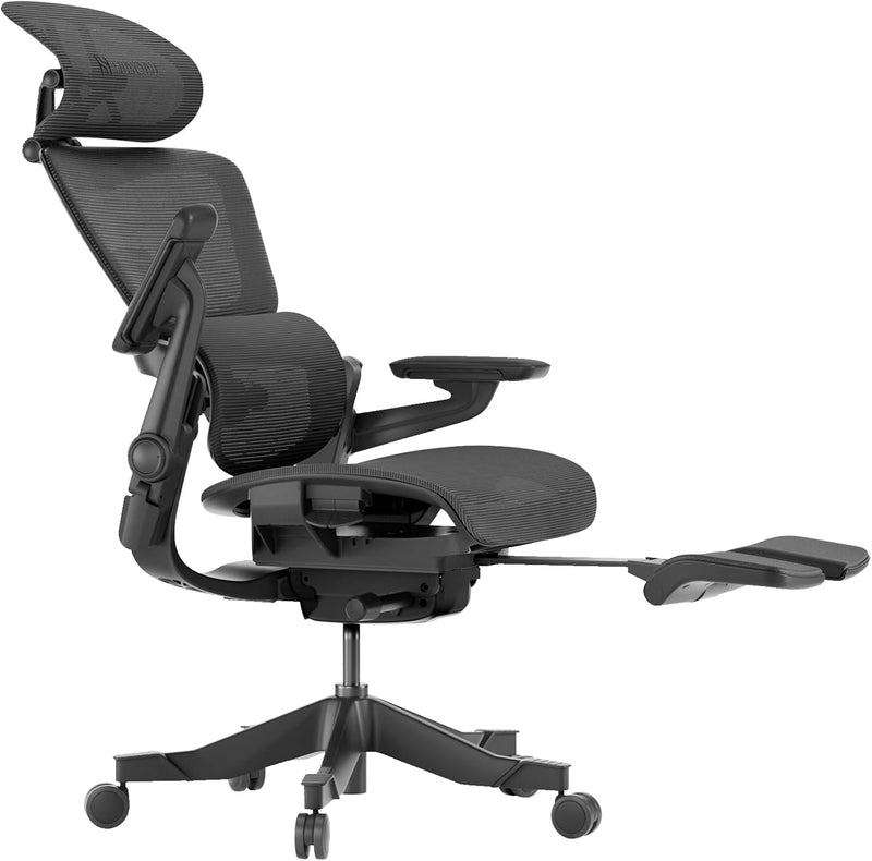 HINOMI H1ProV2 Bürostuhl Ergonomisch, Ergonomischer Bürostuhl mit 3D-Kopfstütze,Bürostuhl mit Fussst