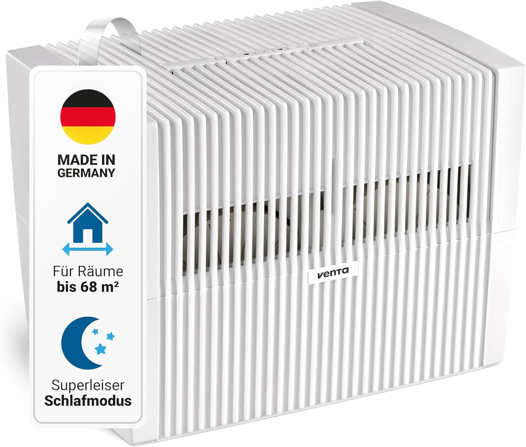 Venta Luftbefeuchter LW45 Classic Original, sehr leise 20 dB(A), energieeffizient 2 Watt, hygienisch