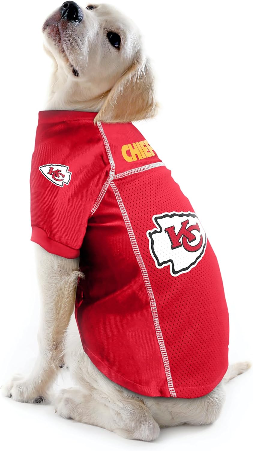 Littlearth NFL Basic Haustier-Trikots Kansas City Chiefs S (Neck: 11", Girth: 13"-15", Back: 9"), Ka