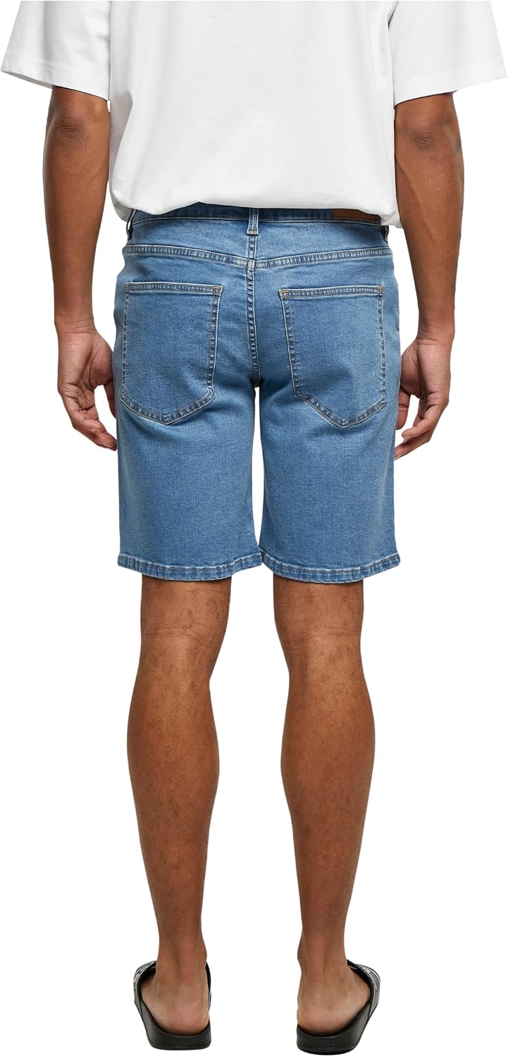 Urban Classics Herren Shorts Relaxed Fit Jeans Shorts, Männer Jeans-Shorts, kurze Jeanshose 30 Light