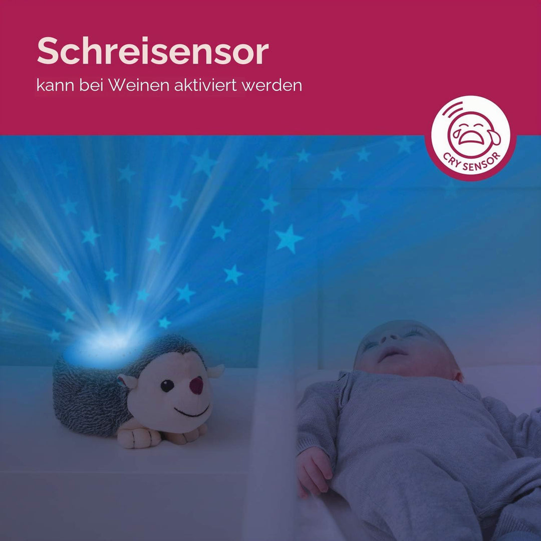 ZAZU Ruby The Rabbit Projector - Baby Lichtprojektor mit beruhigenden Melodien (Herzschlag-Sound, Na