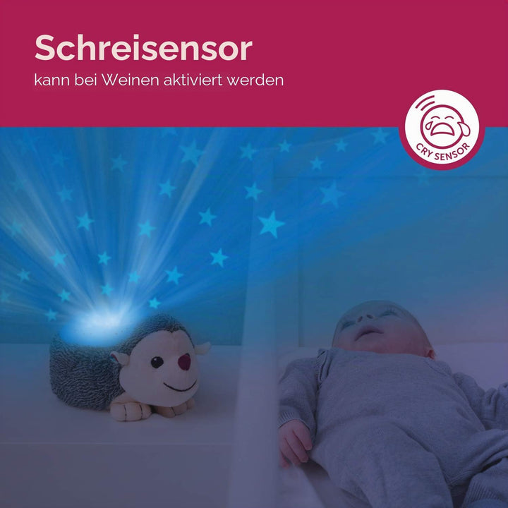 ZAZU Ruby The Rabbit Projector - Baby Lichtprojektor mit beruhigenden Melodien (Herzschlag-Sound, Na