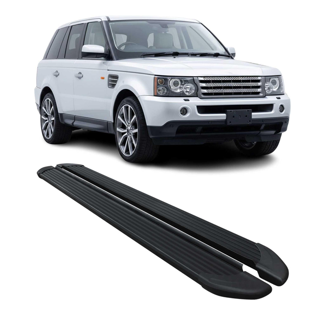 OMAC Trittbretter Seitenschweller Seitenschürze Kompatibel mit Range Rover Sport 2005-2013 - 2X Alum