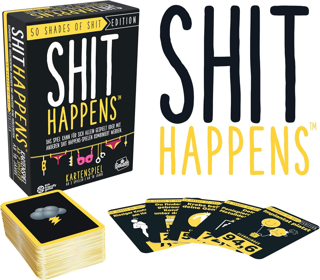 Goliath – Shit Happens: 50 Shades of Shit, Kartenspiel ab 18 Jahren, Gesellschaftsspiele für Erwachs