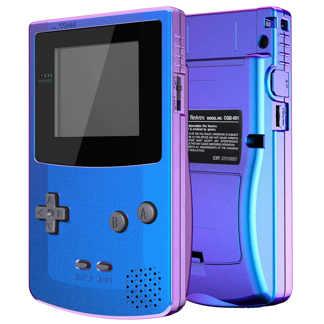 eXtremeRate IPS Ready Upgraded Case&Button für Gameboy Color, DIY-Ersatz Full Hülle Gehäuse Set für